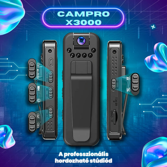 CamPro | 180°-os kamera zajcsökkentéssel – Full HD 1080P