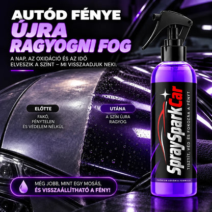 Varázsold újjá autód ragyogását percek alatt! - SpraySparkCar